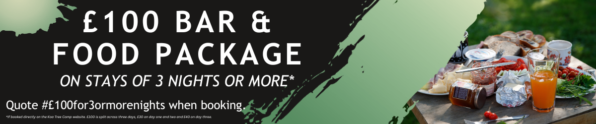 £100 Bar & Food Package Offer